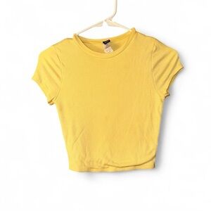 Windsor Sunny Yellow Ribbed Tee